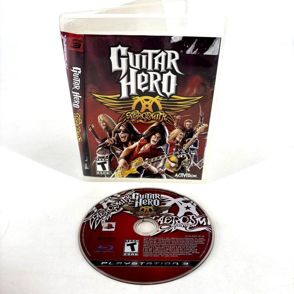 Guitar Hero Aerosmith PS3 Playstation‎ 3 Video Game Fun Music